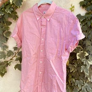 J Crew - Salmon Short Sleeve Button Up - M